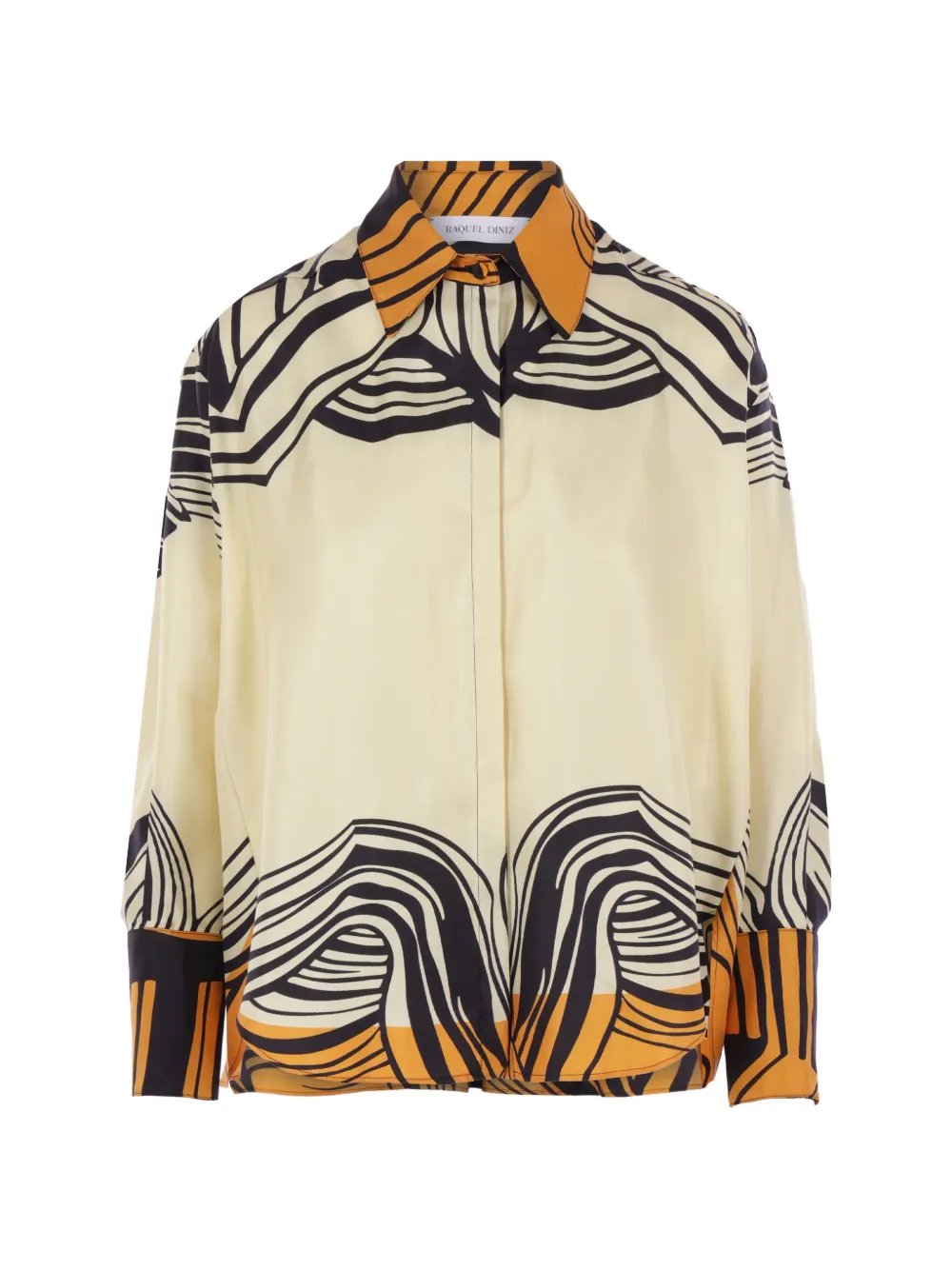 Raquel Diniz patterned shirt - Nude