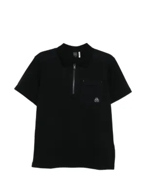 Moncler ジップ ポロシャツ | ブラック | FARFETCH JP