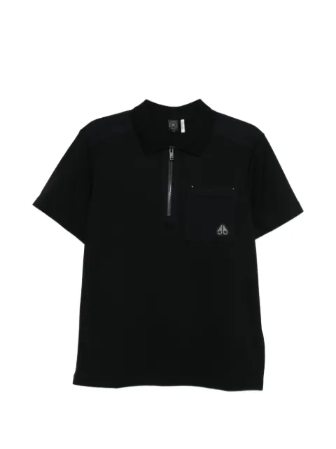 Moose Knuckles zip-fastening pocket polo shirt