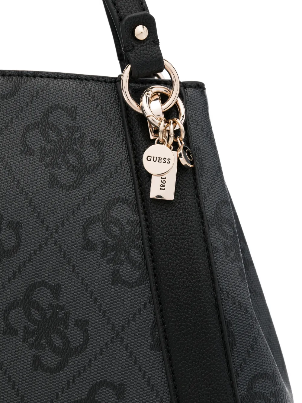 GUESS USA Karnilla shopper met monogramprint Grijs