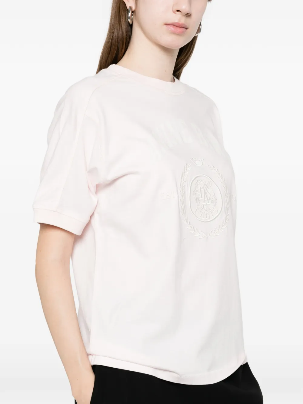 ANINE BING Jaylin T-shirt met ronde hals en korte mouwen Roze