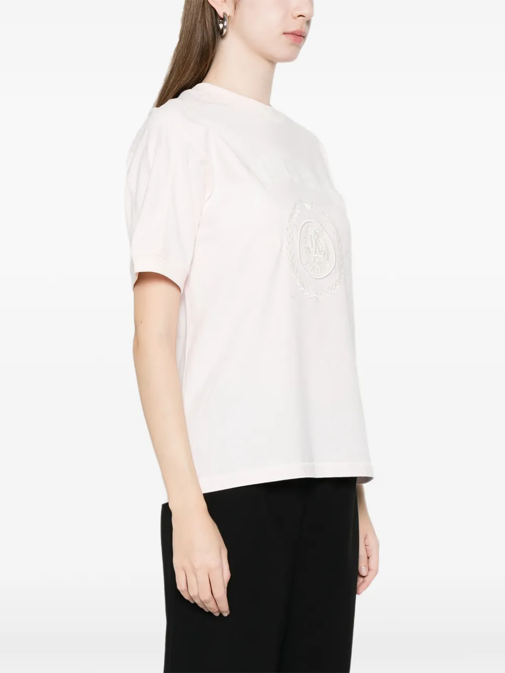 ANINE BING Jaylin T-shirt met ronde hals en korte mouwen Roze