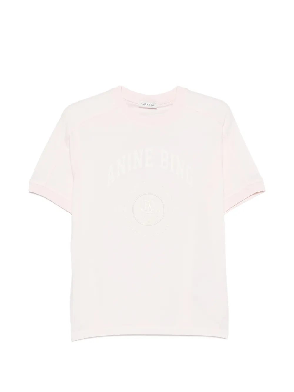 ANINE BING Jaylin crew-neck short-sleeve T-shirt - Rosa