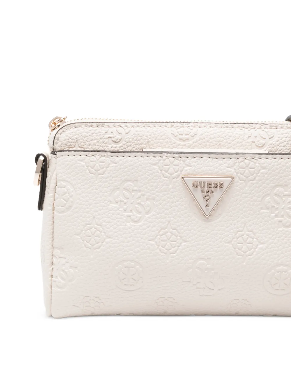  Guess Usa Small Logo-plaque Crossbody Bag - Neutrals 