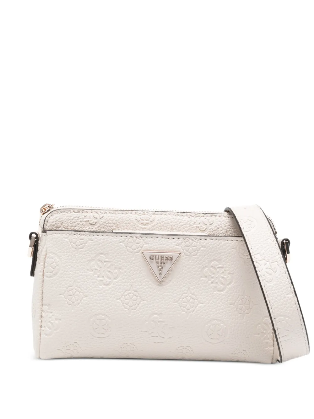 GUESS USA small logo-plaque crossbody bag - Toni neutri