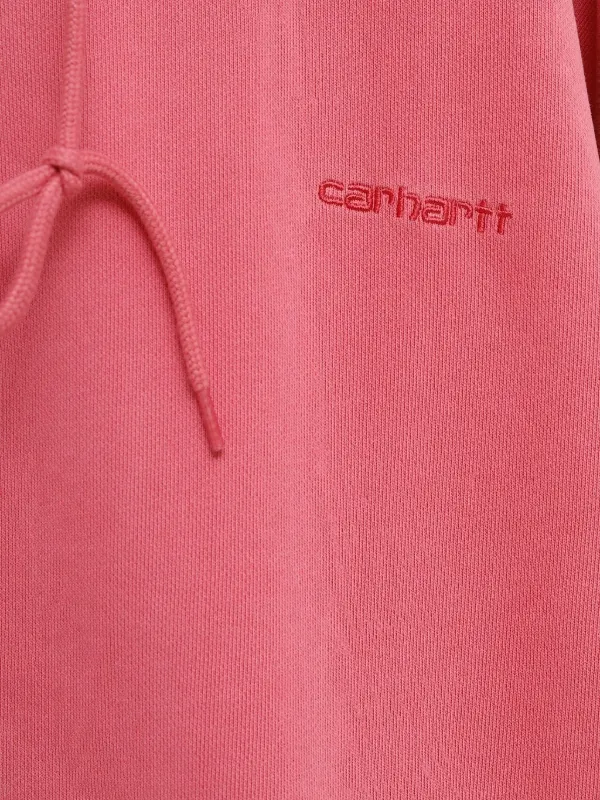 Carhartt WIP logo-embroidered zip-up Hoodie | Pink | FARFETCH AO