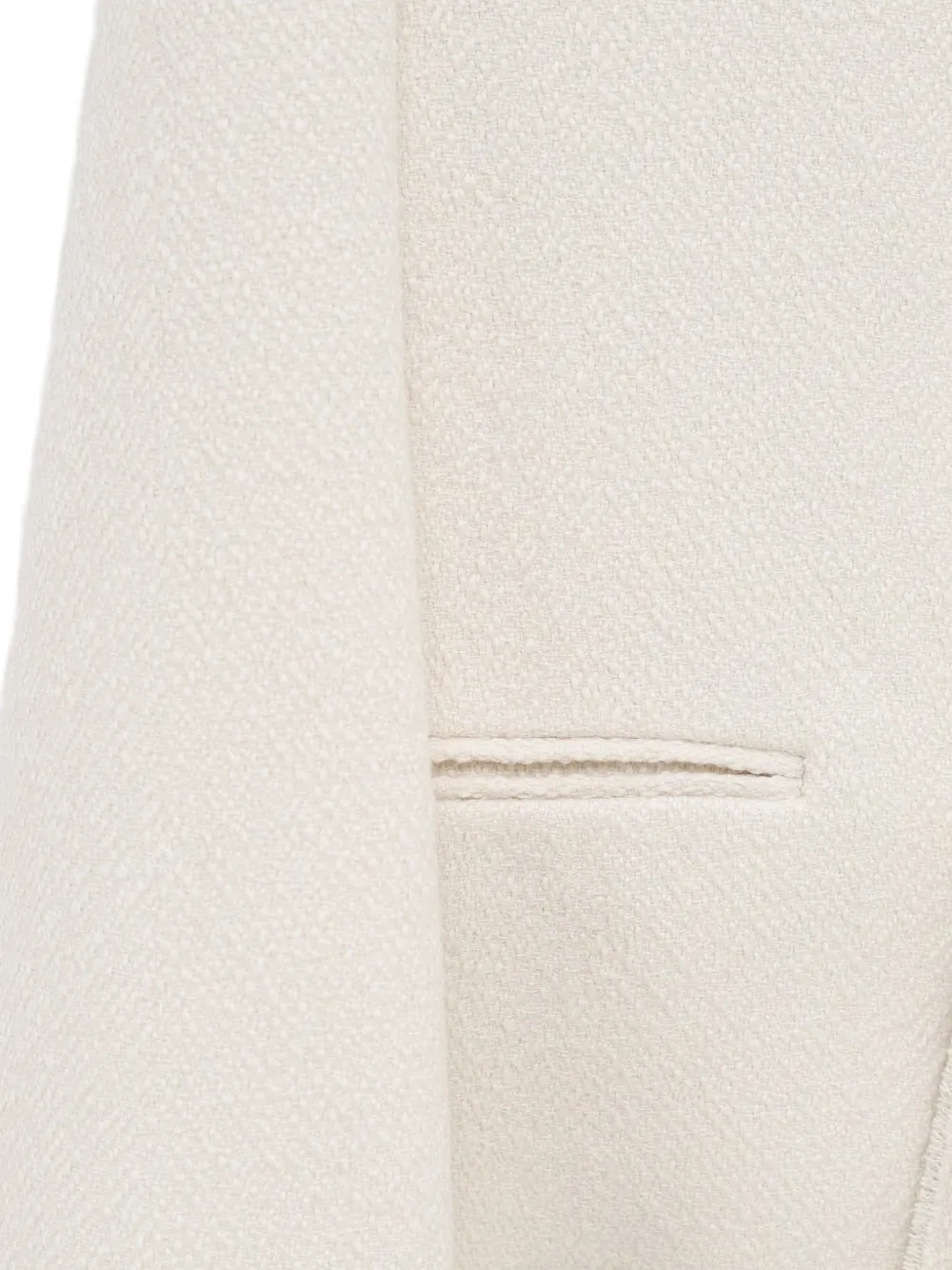 TOTEME Bouclé blazer met open voorkant Beige