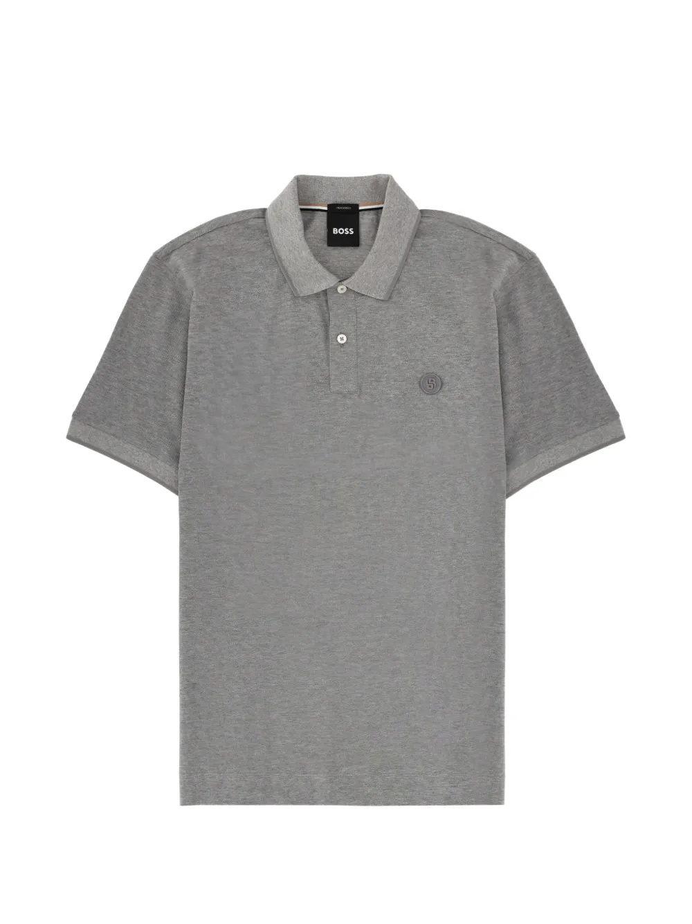 BOSS cotton polo shirt - Grau