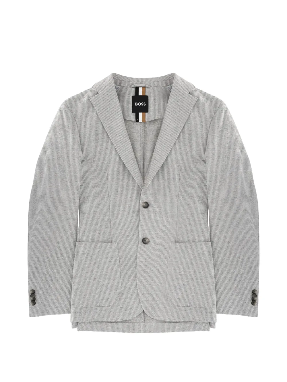 BOSS front-pocket blazer - Grigio