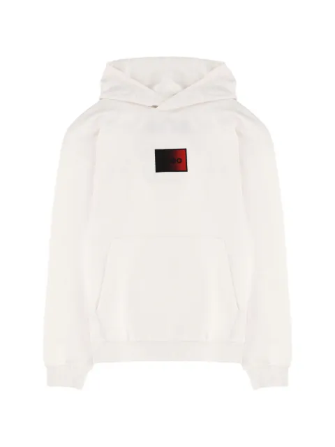 HUGO logo-patch hoodie