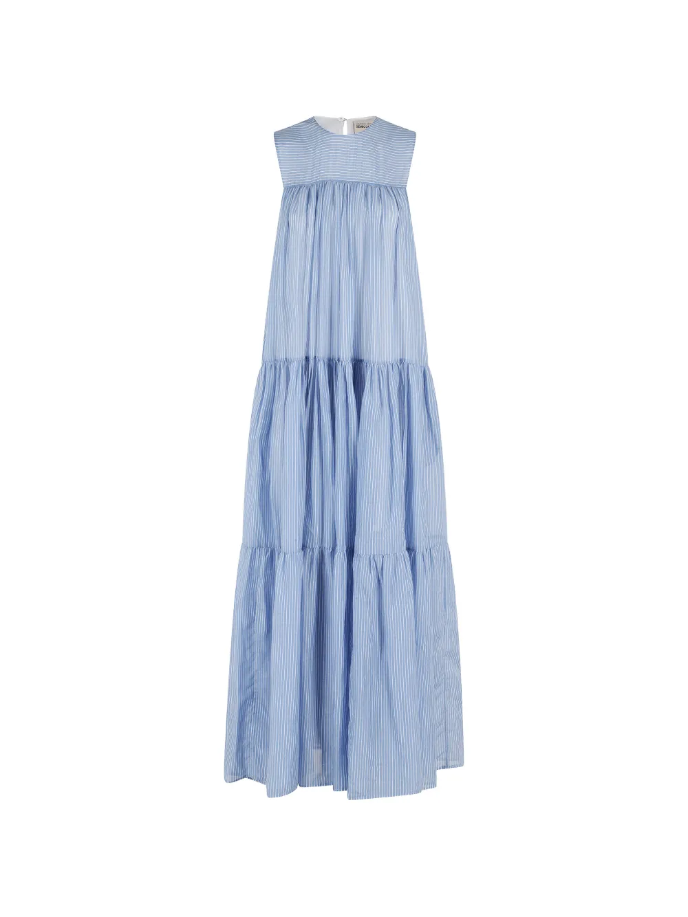 Semicouture striped tiered dress - Blu