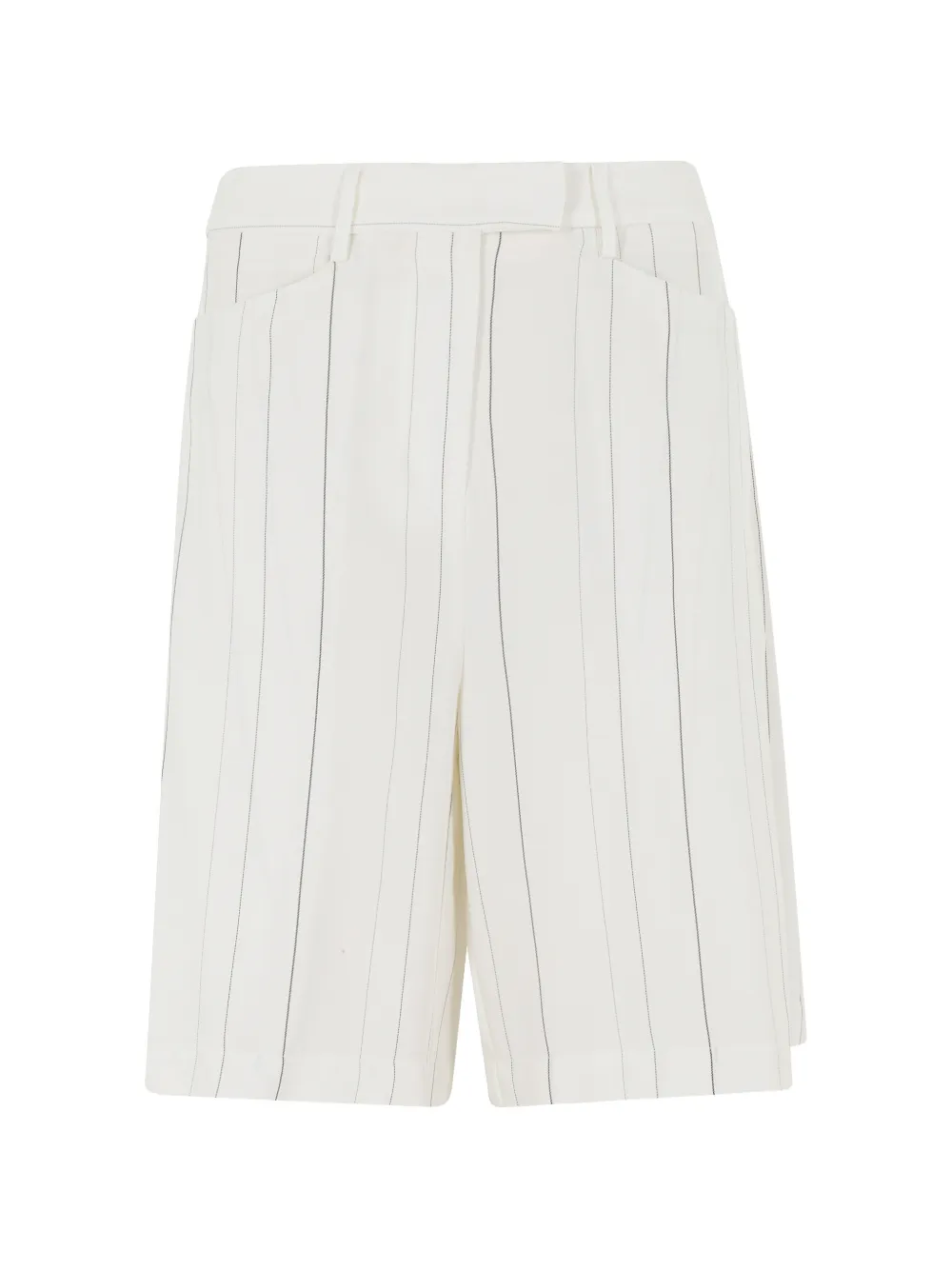 Semicouture Paloma striped shorts - Bianco