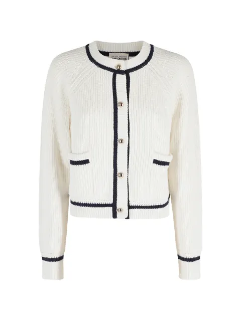 Semicouture cardigan Adelita à bords contrastants