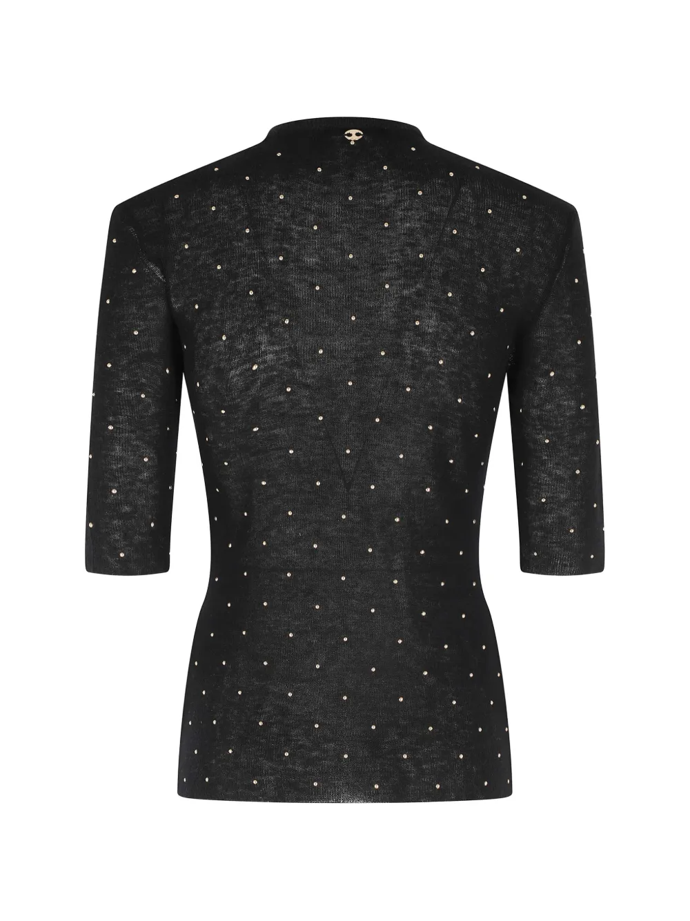  Rabanne Crew-neck Top - Black 
