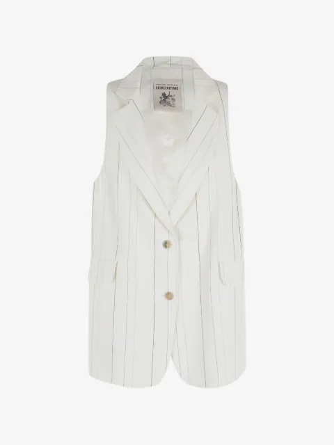 Semicouture pinstripe buttoned waistcoat