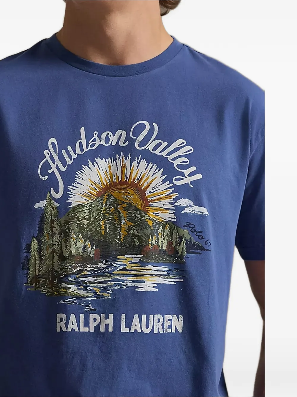 Polo Ralph Lauren T-shirt met grafische print Blauw