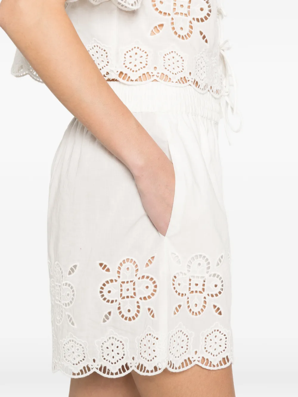 Sea Babette shorts met ringlets Wit