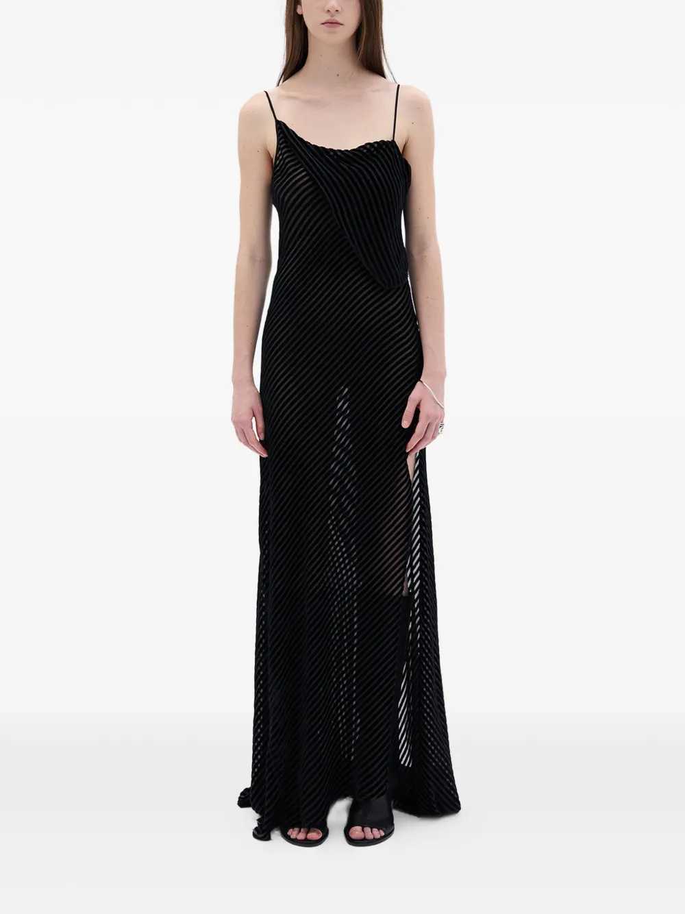 Ann Demeulemeester Aaricia Slip Dress In Black