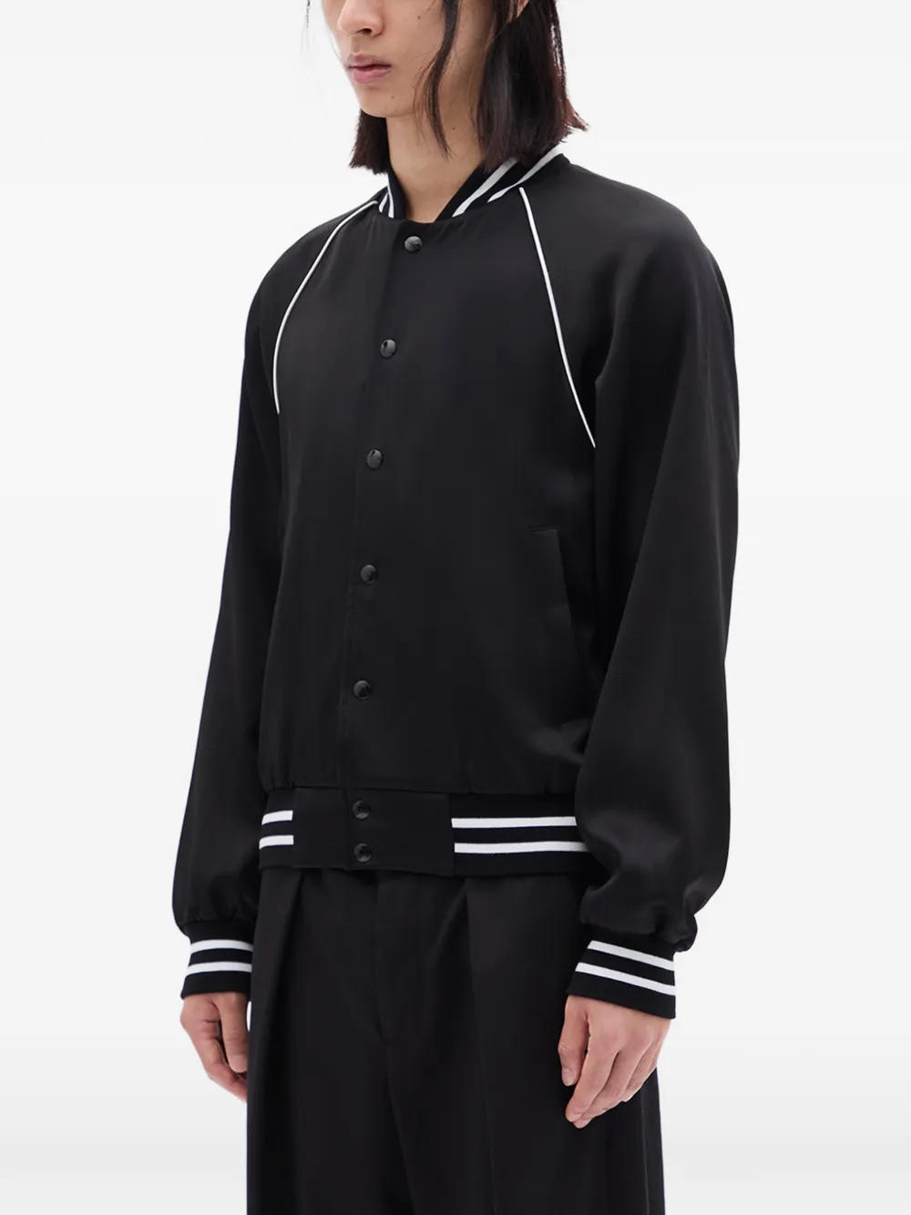 Ann Demeulemeester Esko bomberjack met geborduurd detail Zwart
