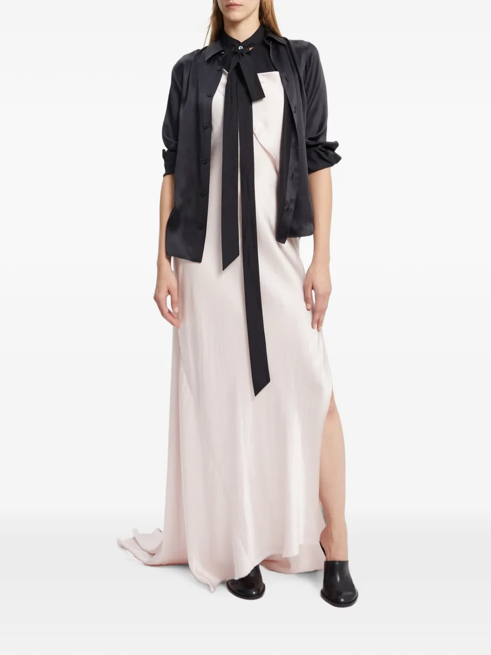 Ann Demeulemeester Lais lace-up Shirt | Black | FARFETCH