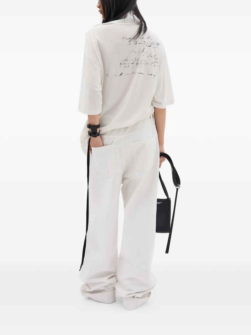  Ann Demeulemeester Agapi Jersey T-shirt - White 