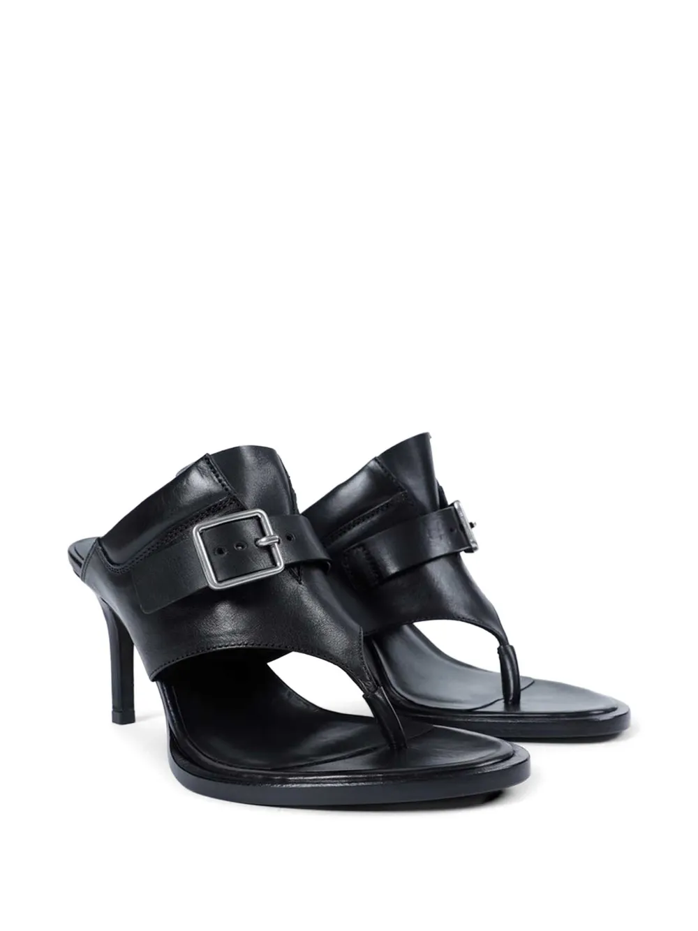 Ann Demeulemeester Bri heeled thong sandals Zwart