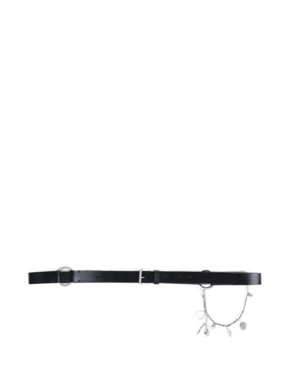 Ann Demeulemeester Charis charm-embellished leather belt - Nero