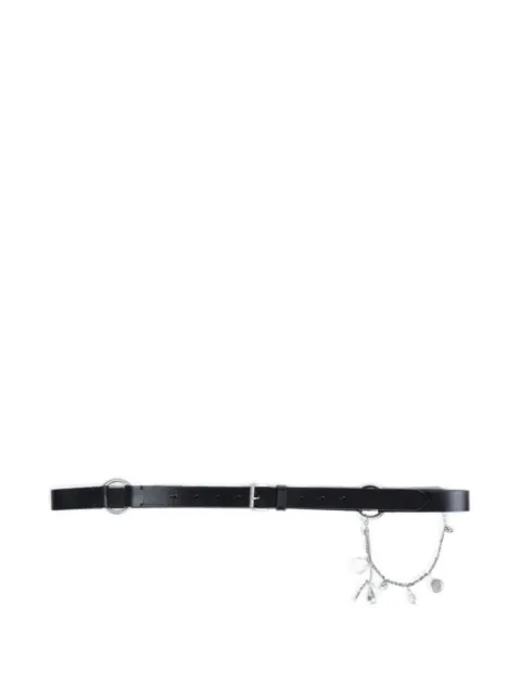Ann Demeulemeester cinturón Charis de piel con charm