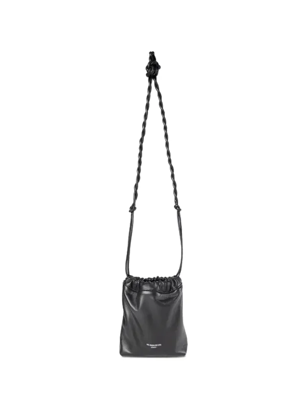 Ann Demeulemeester Medium Marilyn Knot Cross Body Bag in Black