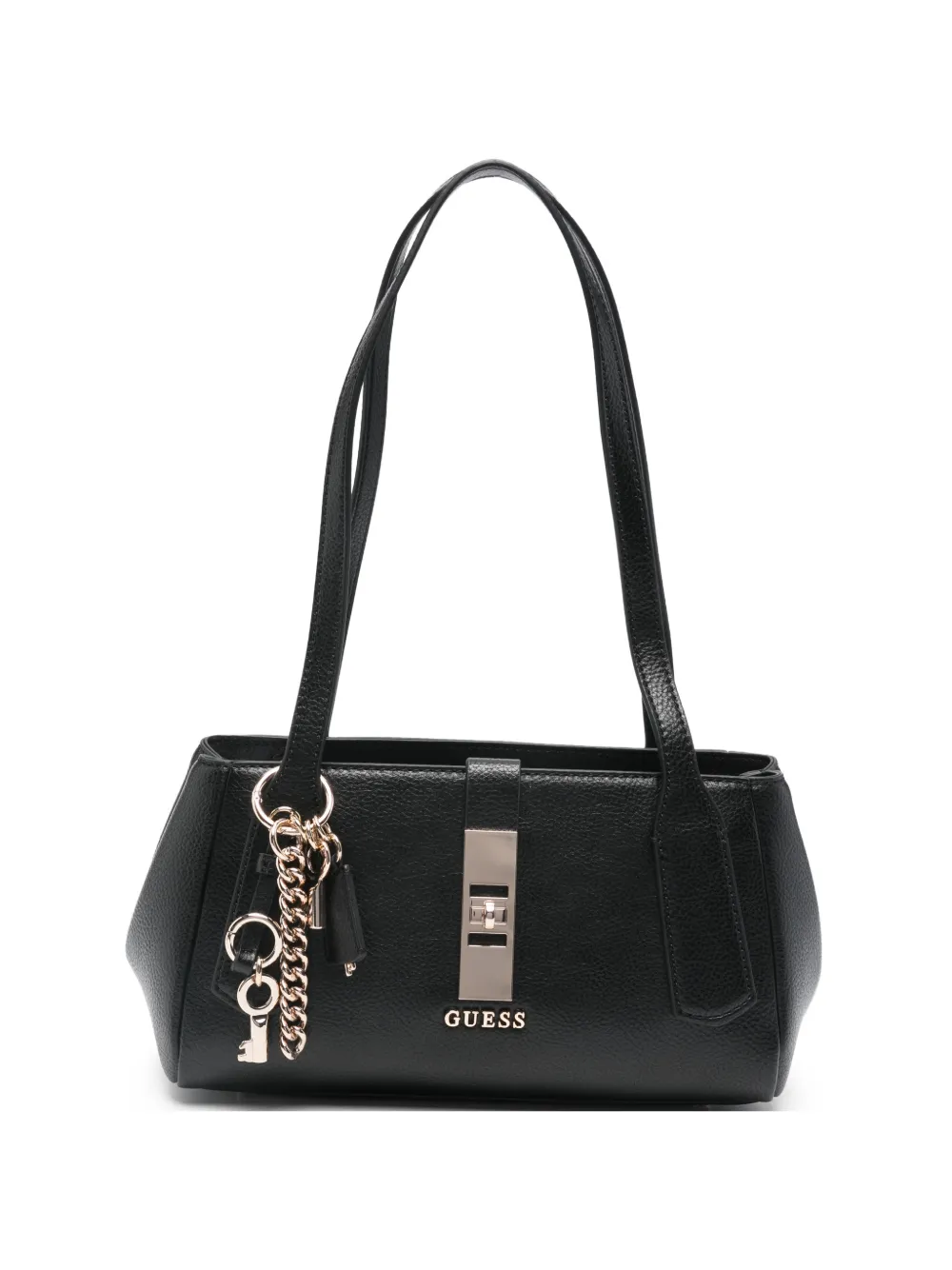 GUESS USA Borsa a spalla con ciondolo piccola - Nero