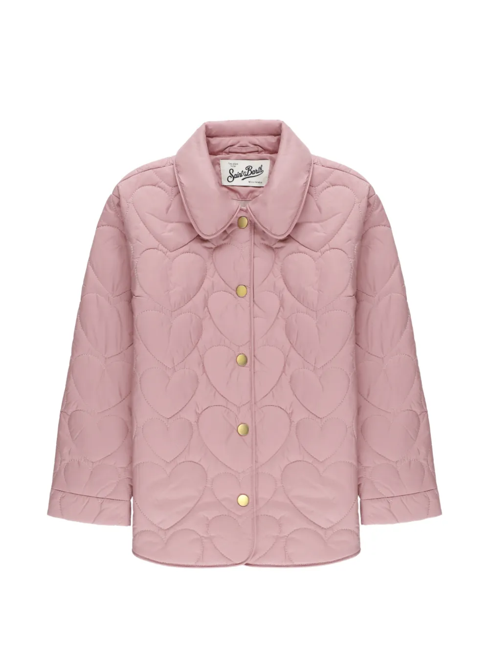 MC2 Saint Barth Kids Margaux heart-pattern jacket - Rosa