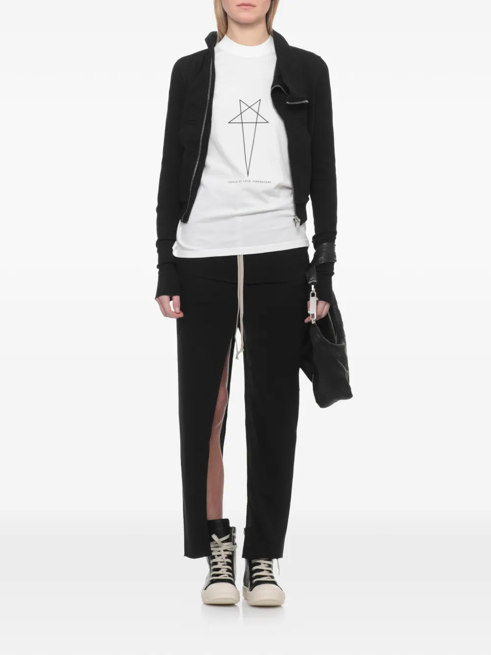 Rick Owens DRKSHDW Level T-shirt met korte mouwen en print Wit