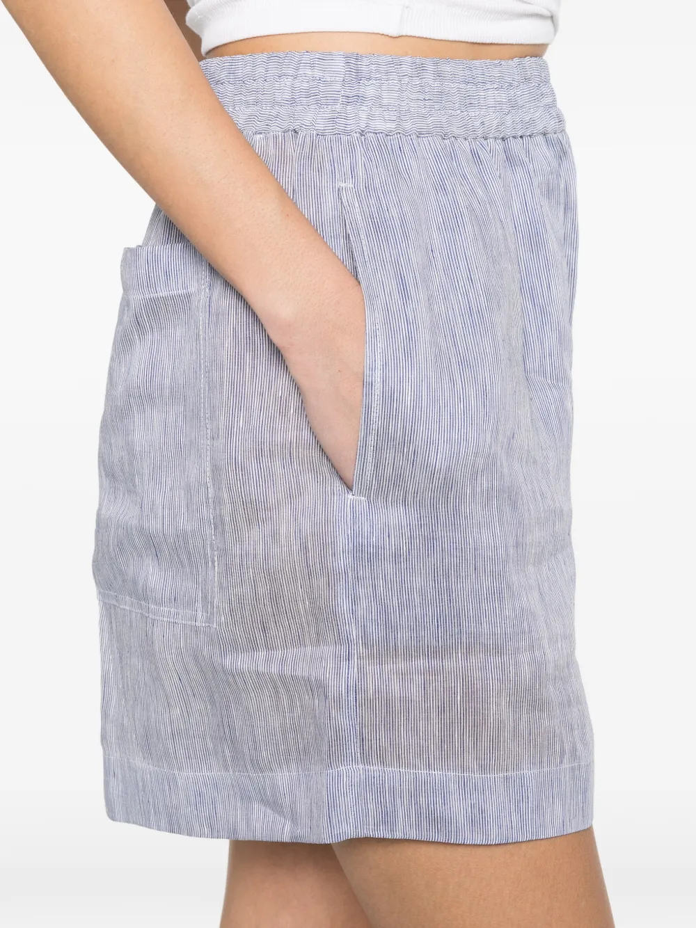 Brunello Cucinelli Elastische shorts Wit