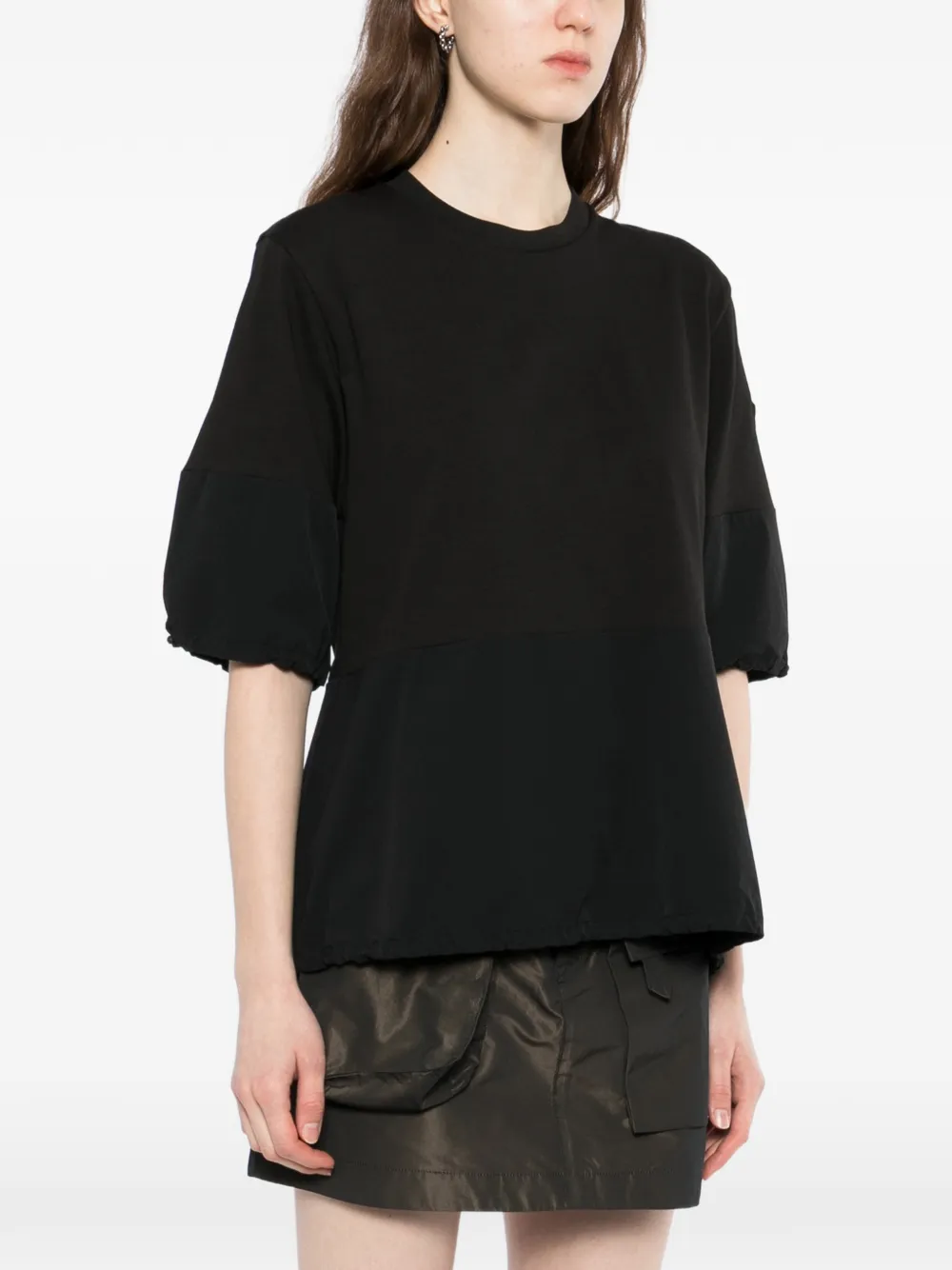 Moncler T-shirt met logopatch Zwart
