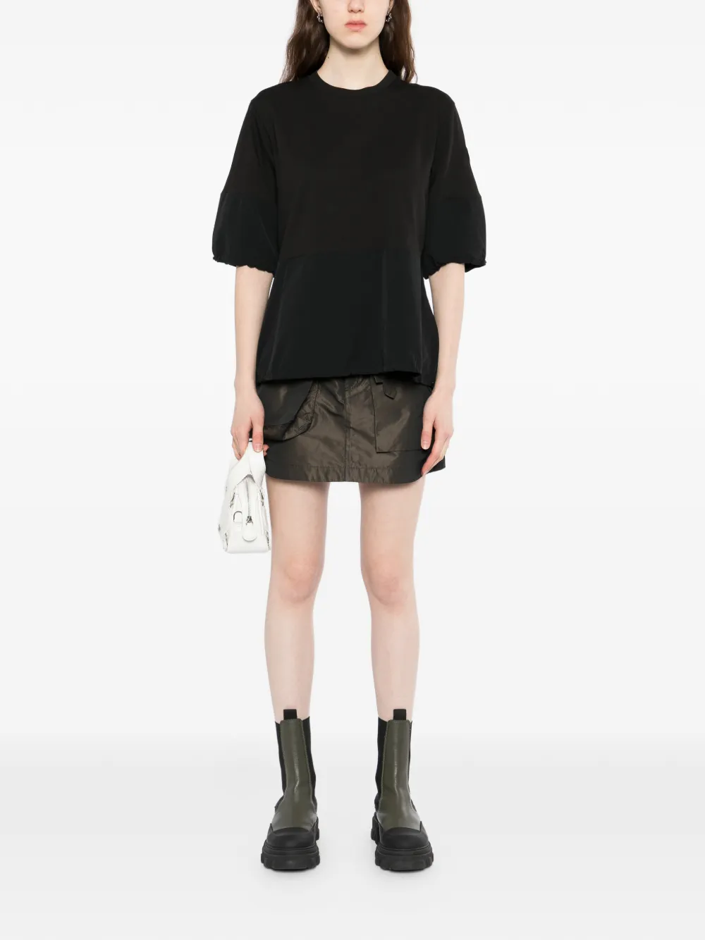 Moncler T-shirt met logopatch Zwart