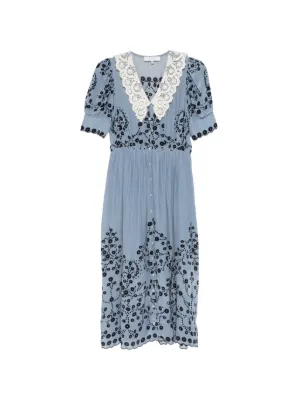 floral embroidered cocktail dress Strapless Sheath Dress with 3D Floral Appliqué by Badgley Mischka main image 1