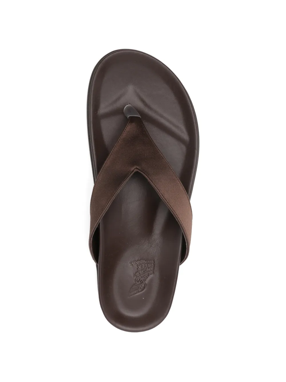 Ancient Greek Sandals Charys sandalen met voetbed Bruin