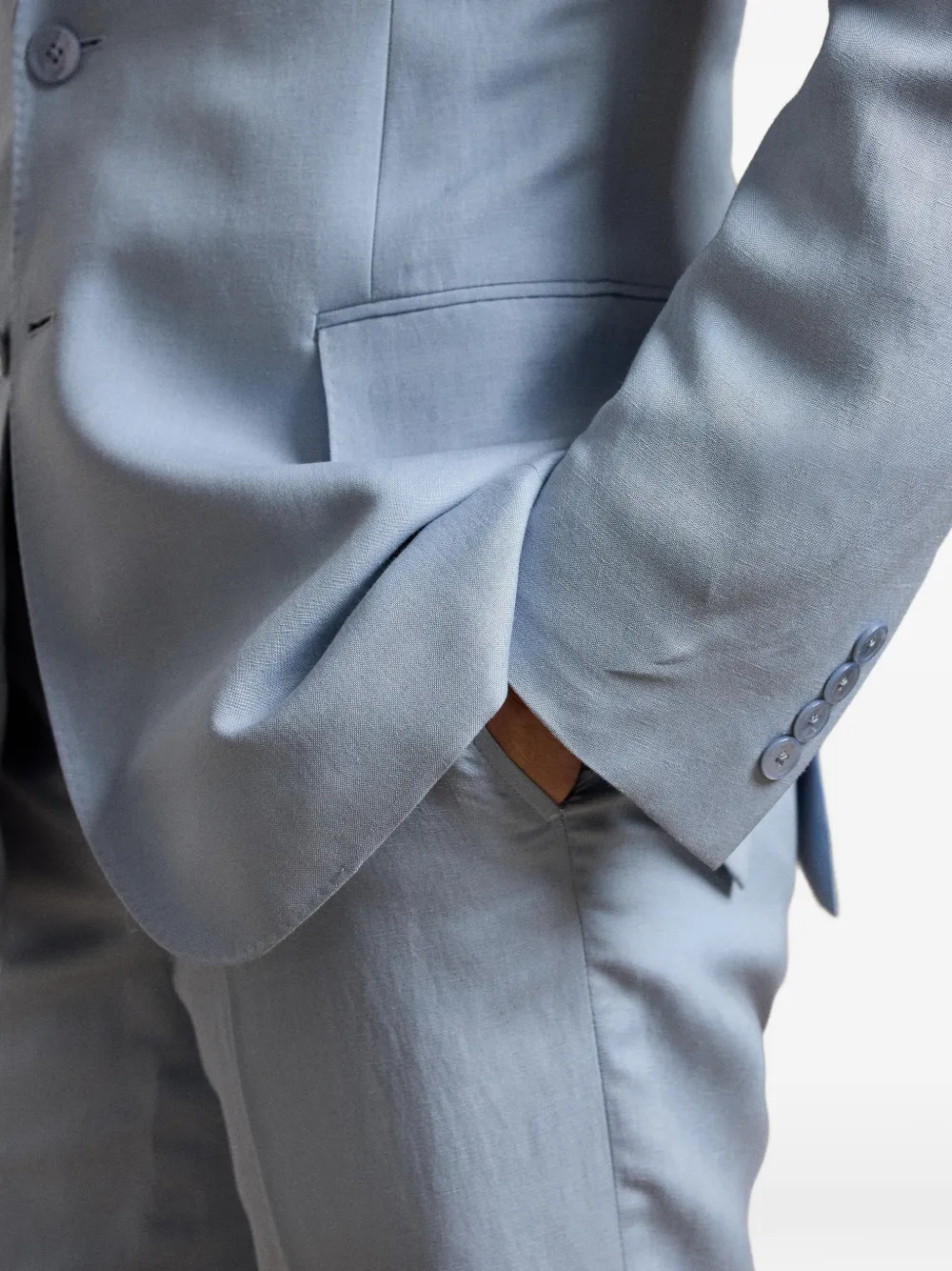 Ralph Lauren Purple Label Hadley blazer met twee knopen Blauw