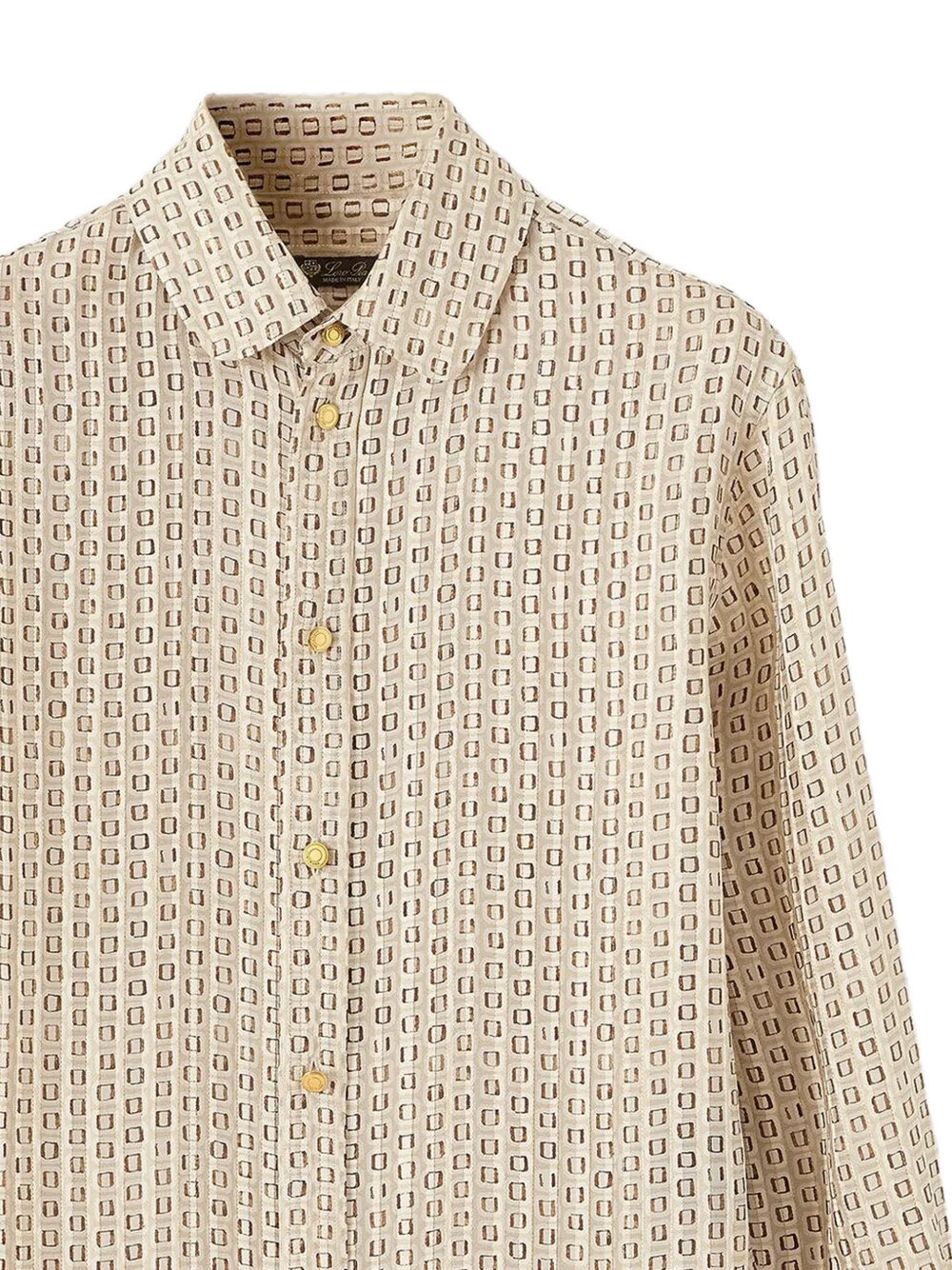 Loro Piana Thea Shirt in Neutrals, view 2