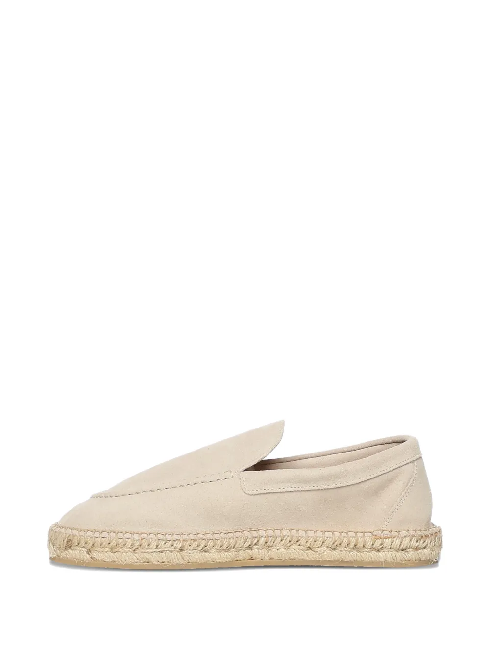 Eleventy Leren espadrilles Beige