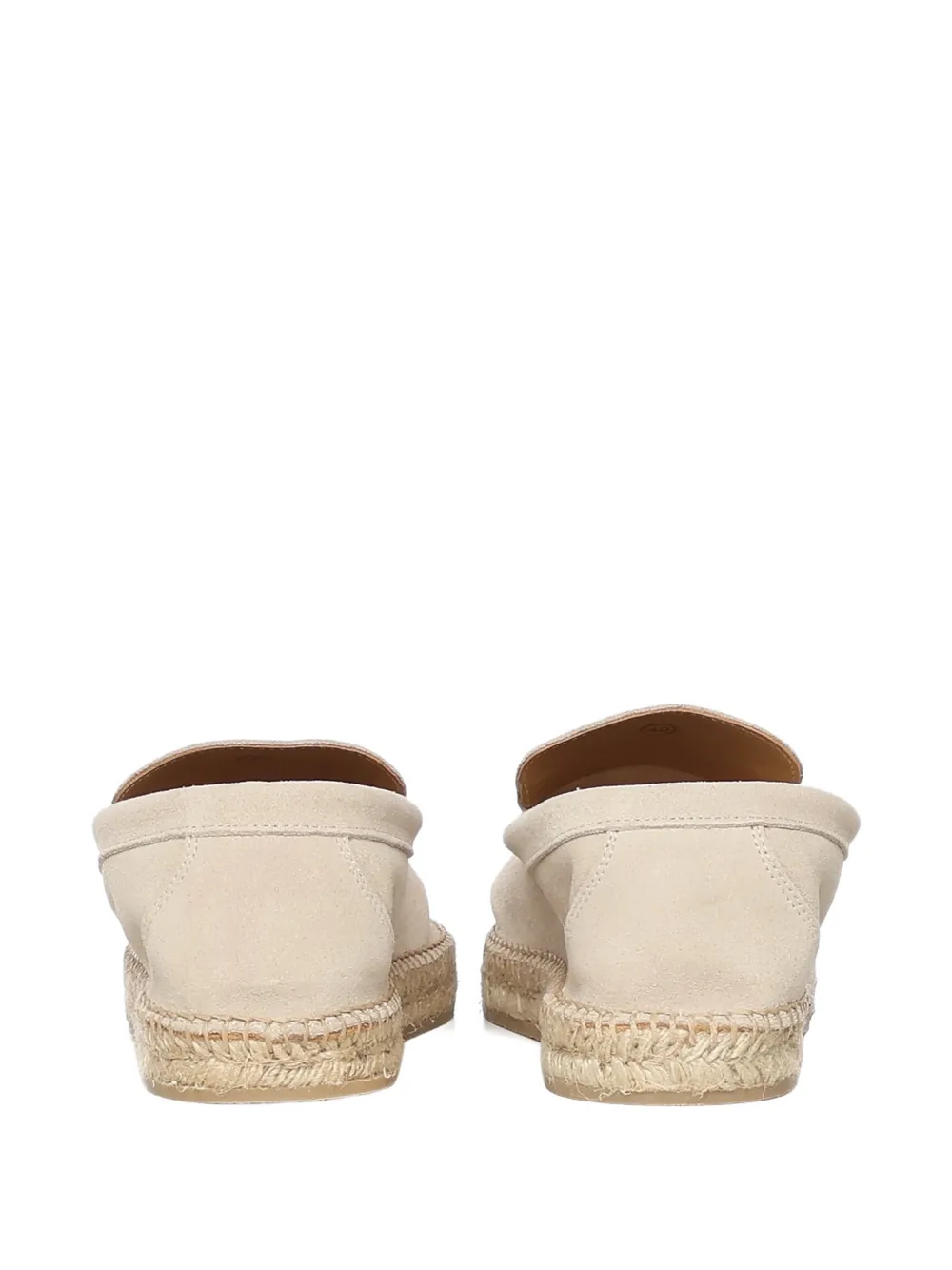 Eleventy Leren espadrilles Beige