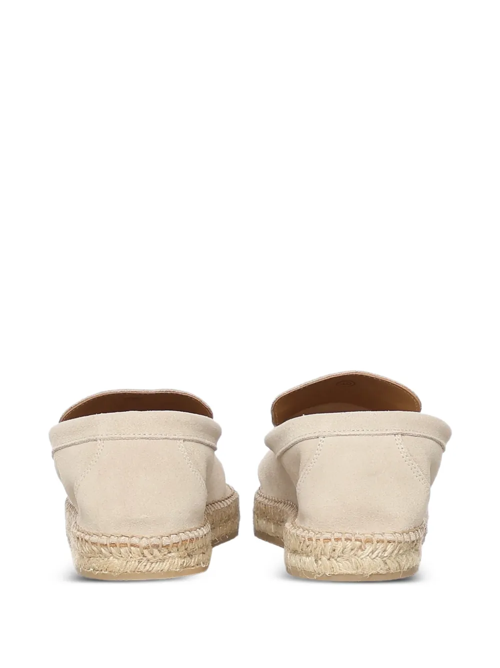  Eleventy Leather Espadrilles - Neutrals 