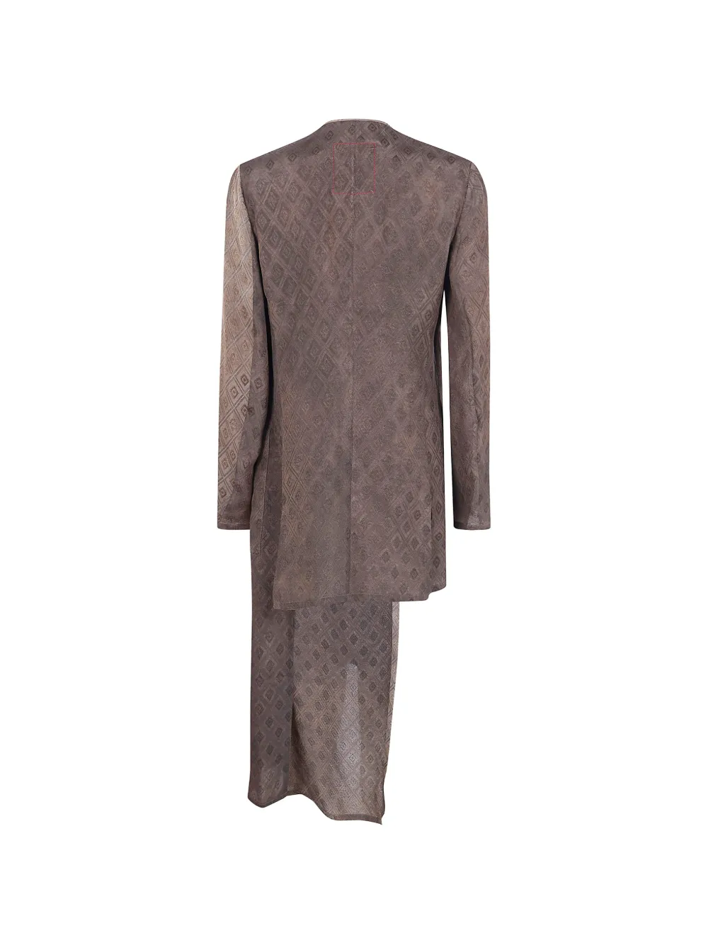  Uma Wang Geomtetric-pattern Coat - Brown 