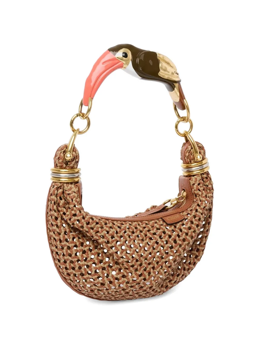 Chloé Bracelet バードハンドル ハンドバッグ S | ブラウン | FARFETCH JP