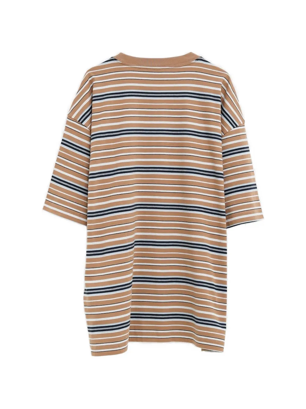 Carhartt WIP T-shirt met gestreept logo Beige