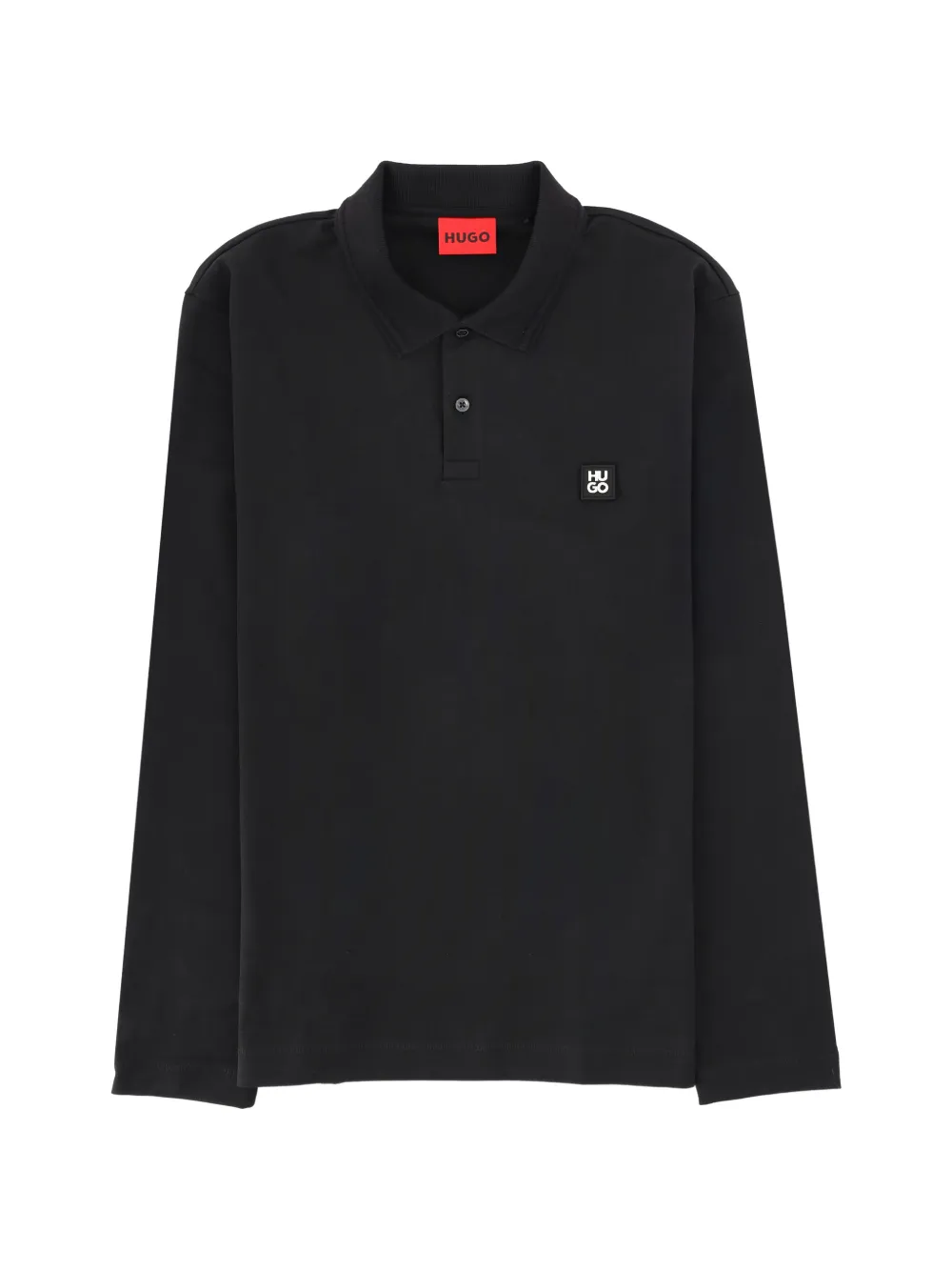 HUGO long-sleeves polo shirt - Nero
