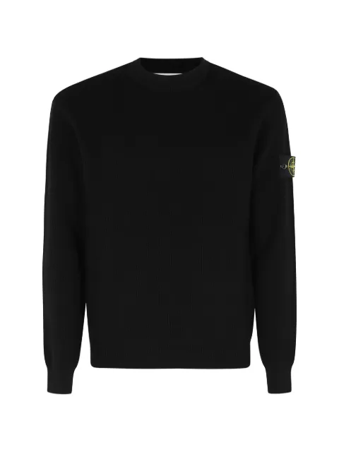 Stone Island pull à design côtelé