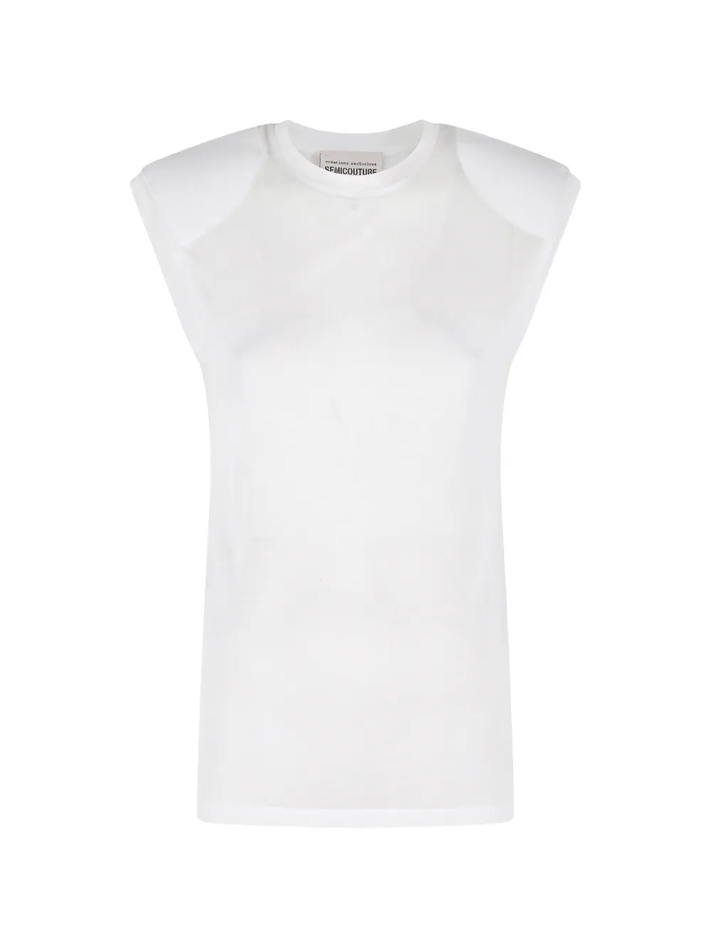 Semicouture padded T-shirt - Bianco