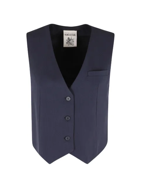 Semicouture button waistcoat