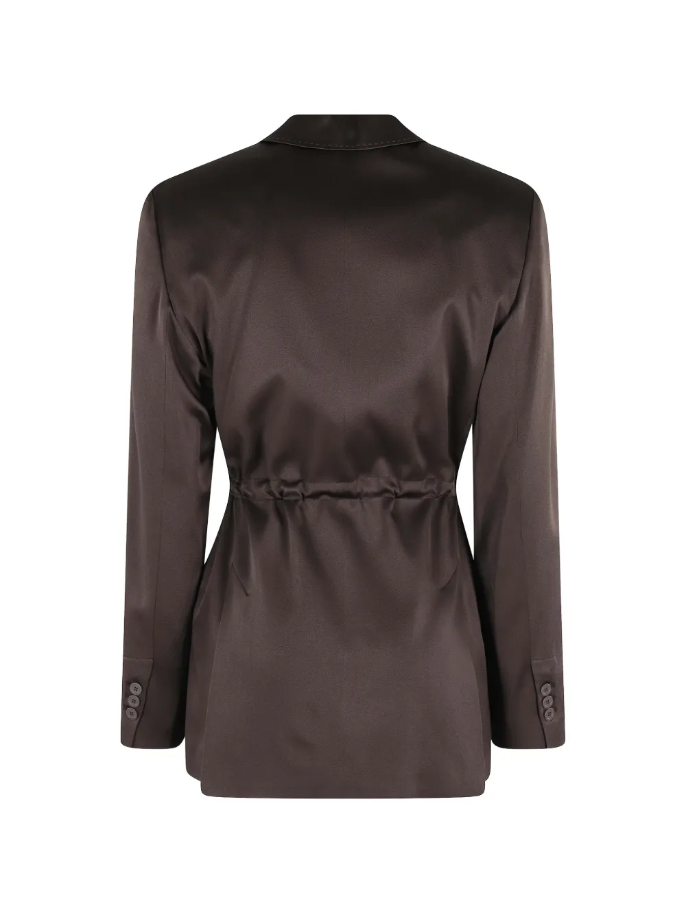  Semicouture Marta Drawstring-waist Jacket - Brown 